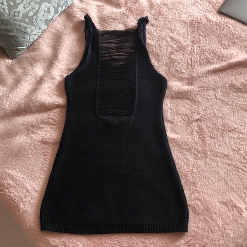 Mora Sweater Dress Black One Size - Picture 2 of 8